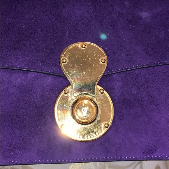 Authentic RUNWAY Ralph Lauren suede purse - Picture 2 of 8